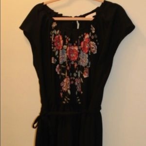 Lauren Conrad XXL Black Floral Dress